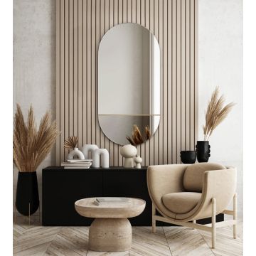 Lustro 60x125 cm GieraDesign Novi grafitowe NOV/GR/60X125