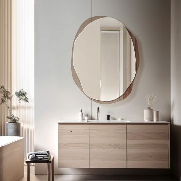 Lustro 61x80 cm GieraDesign Osmo brązowe OSM/BR/61X80