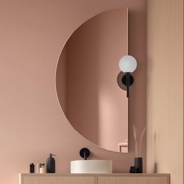 Lustro półokrągłe z wycięciem na kinkiet 1/2 fi 170 cm GieraDesign Pico PIC/PE/85X170