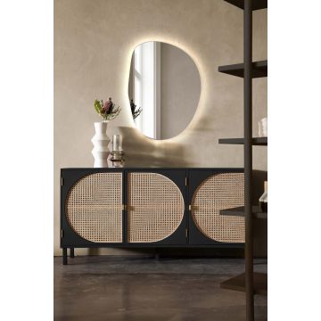 Lustro podświetlane 90x120 cm GieraDesign Plama NO.2 z bezdotykowym włącznikiem 3000K PLA/2/LED/3000K/90x120/zw