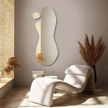 Lustro GieraDesign Plama NO.4 58x140cm o organicznym kształcie PLA/4/OP/58x140