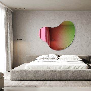 Lustro 100x81 cm GieraDesign Plama NO.5 rainbow tęczowe PLA/5/RB/100x81
