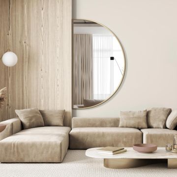 Lustro GieraDesign Portal Wide 120x70cm szerokie, złote PRW/G/120x70