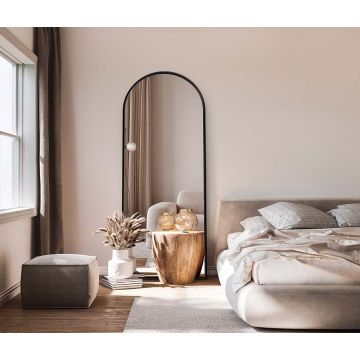 Lustro stojące GieraDesign Portal 60x150cm czarne z łukiem POR/ST/B/60x150