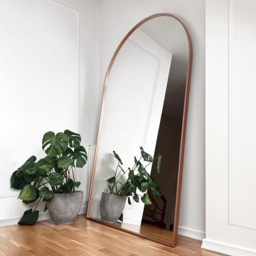 Lustro stojące GieraDesign Portal 70x160cm miedziane z łukiem POR/ST/M/70x160