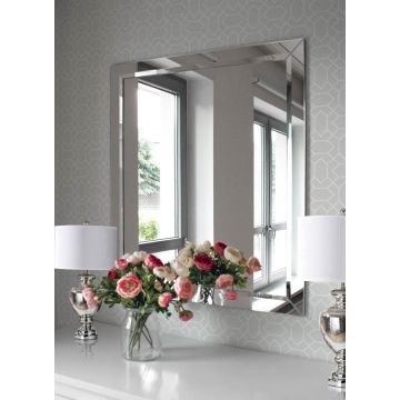 Lustro Satis – z ramą lustrzaną 90x120cm GieraDesign SAT/90x120