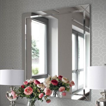 Lustro Satis – z ramą lustrzaną 80x100cm GieraDesign SAT/80x100