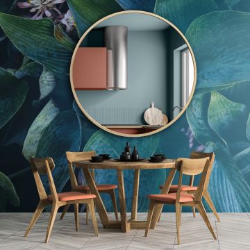 Lustro Scandi Wood – okrągłe w ramie ze sklejki 70cm GieraDesign SCD/SK/70