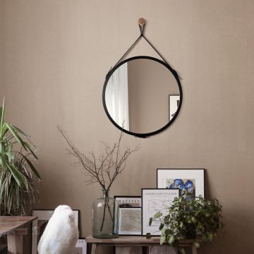 Lustro na skórzanym pasku Scandi Belt 50cm GieraDesign SCD/BT/B/50