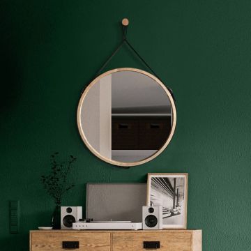 Lustro na pasku Scandi Wood Belt 50cm GieraDesign SCD/SK/BT/50
