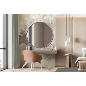 Lustro Scandi Slim – miedziana rama 50cm GieraDesign SCD/SL/M/50