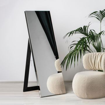 Lustro czarne stojące silver Block 55x160cm GieraDesign SBL/ST/NB/55x160