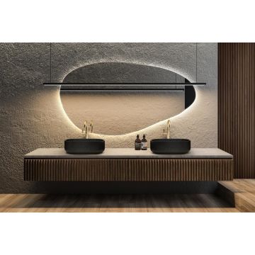 Lustro podświetlane 53x100 cm GieraDesign Plama NO.1 3000 K PLA/1/LED/A/3000K/bw