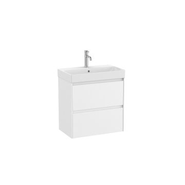 Zestaw łazienkowy Unik Compacto z 2 szufladami 60x36x64,5 cm Roca Ona biały mat A851684509