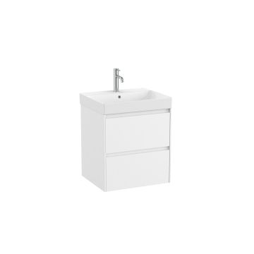 Zestaw łazienkowy Unik z 2 szufladami 55x46x64,5 cm Roca Ona biały mat A851687509