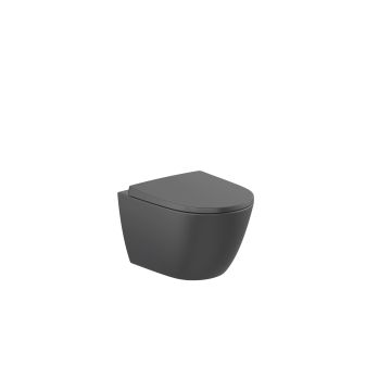 Miska WC podwieszana Compacto Rimless Roca Ona czarny mat A346688080