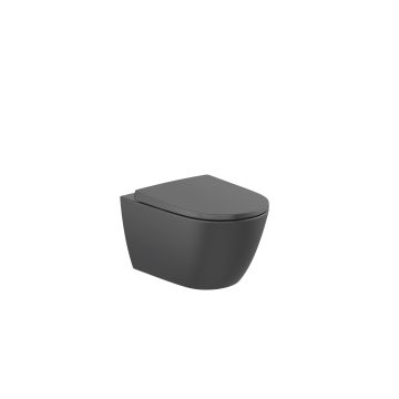 Miska WC podwieszana Rimless Roca Ona czarny mat A346687080
