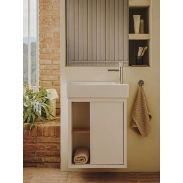 Zestaw szafka z umywalką Unik Compacto 55x27,5x60 cm Roca Tura biały mat A852022558