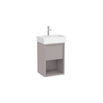 Zestaw szafka z umywalką Unik Compacto 45x36x60 cm Roca Tura szlachetny szary A852023559