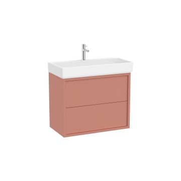 Zestaw szafka z umywalką Unik z 2 szufladami 80x43x60 cm Roca Tura terakota A852033560