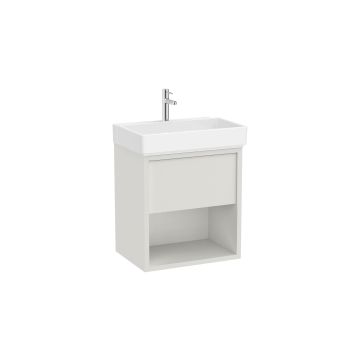 Zestaw szafka z umywalką Unik z 1 szufladą 60x43x60 cm Roca Tura biały mat A852025558