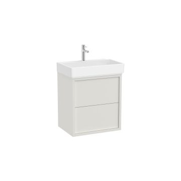Zestaw szafka z umywalką Unik z 2 szufladami 60x43x60 cm Roca Tura biały mat A852026558
