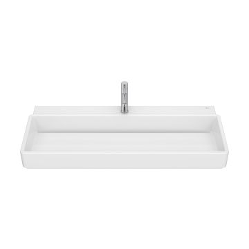 Umywalka ścienna 100x43x15,5 cm Roca Tura z otw. biała A327698000