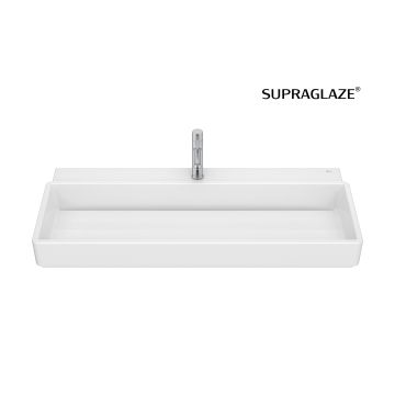 Umywalka ścienna 100x43x15,5 cm Roca Tura z otw. supraglaze A327698S00