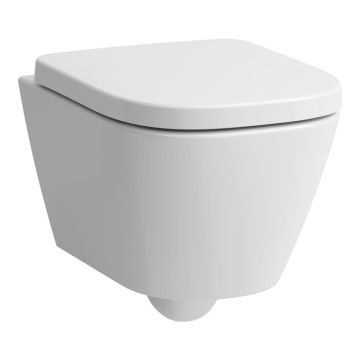 Miska podwieszana WC Laufen Meda Silent Flush Rimless 490x360 mm biała H8201130000001