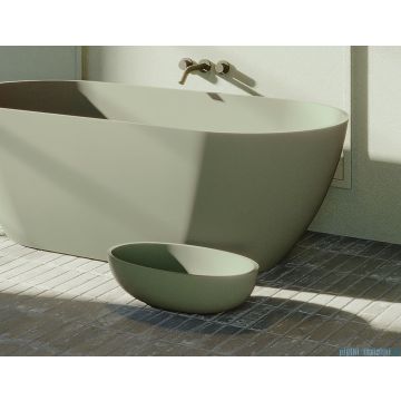 Umywalka nablatowa 55x32 cm Riho Limited Escala bez otw. Green Moss W030001Z22