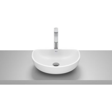Umywalka nablatowa 45x30 cm Roca Optica bez otw. biały mat A327C10620