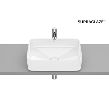 Umywalka nablatowa 50x37 cm Roca Inspira Square bez otw. supraglaze A327530S00