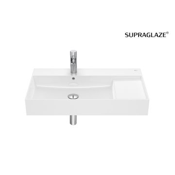 Umywalka ścienna 80x49 cm Roca Inspira Square z otw. supraglaze A32752BS00