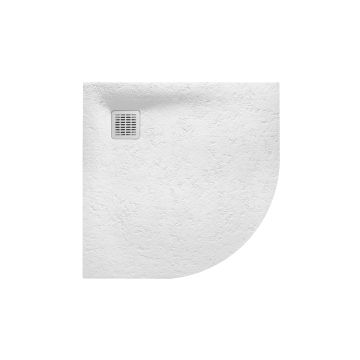 Brodzik półokrągły 90x90 cm Roca Terran Stonex® biały AP10538438401100