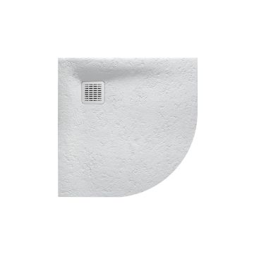 Brodzik półokrągły 90x90 cm Roca Terran Stonex® perłowy AP10538438401630