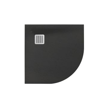 Brodzik półokrągły 90x90 cm Roca Terran Stonex® onyks AP10538438401640