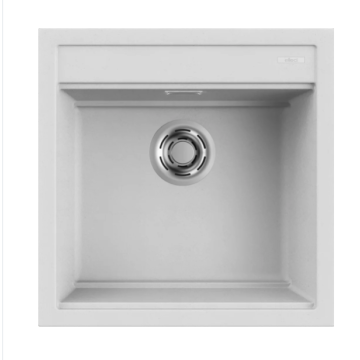 Zlewozmywak Elleci Best 104, 510 x 510mm G68 Bianco LGB10468