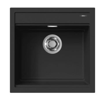 Zlewozmywak Elleci Best 104, 510 x 510mm K86 Black LKB10486