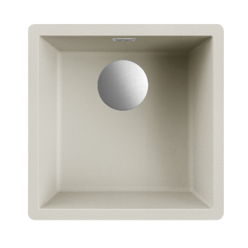 Zlewozmywak Elleci Dynamo 102 456x456mm G39 Bianco Soft LGZ10239FIXCI