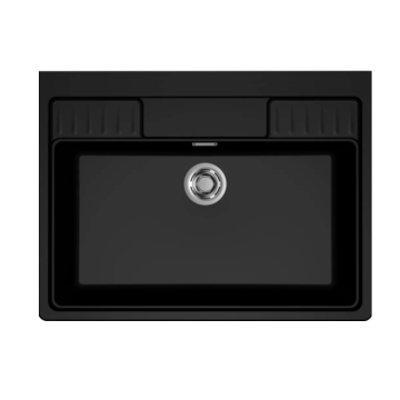 Zlewozmywak Elleci Spazio 900 XL 900x665mm K86 Black LKS90086XLP