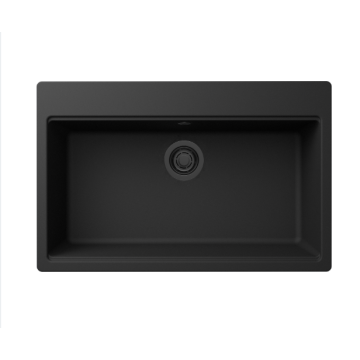 Zlewozmywak Elleci Time 130 790x510mm G40 Nero LG213040FBXCB