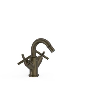 Bateria dwuuchwytowa do bidetu Tres Montblanc czarny brąz 28312001KMB