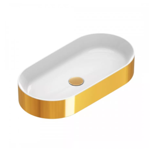 Umywalka nablatowa Catalano Zero 70x35 cm Bianco / Oro 0122700042