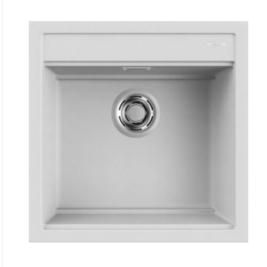 Zlewozmywak Elleci Best 104, 510 x 510mm G68 Bianco LGB10468