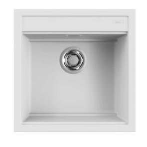 Zlewozmywak Elleci Best 104, 510 x 510mm K96 White LKB10496