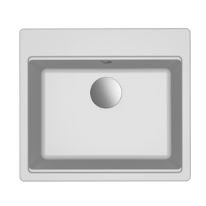 Zlewozmywak Elleci Time 105 570x510mm G68 Bianco LG210568FIXCI