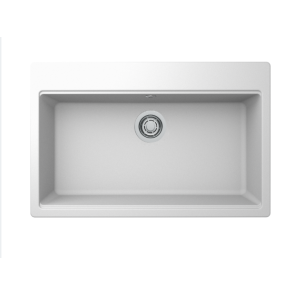 Zlewozmywak Elleci Time 130 790x510mm G68 Bianco LG213068FIXCI