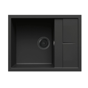 Zlewozmywak Elleci Unico 125 650x500mm G40 Tutto Nero LGU12540A66