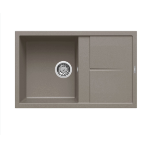 Zlewozmywak Elleci Unico 300 790x500mm K93 dove grey LKU30093 Zlewozmywak Elleci Unico 300 790x500mm K93 dove grey LKU30093
